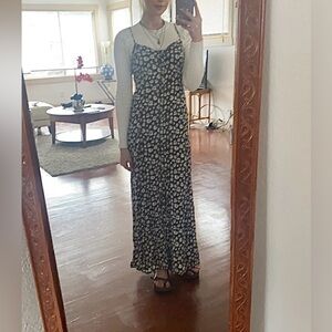 American Eagle Outfitters Ditsy Floral Spaghetti Strap Maxi Dress